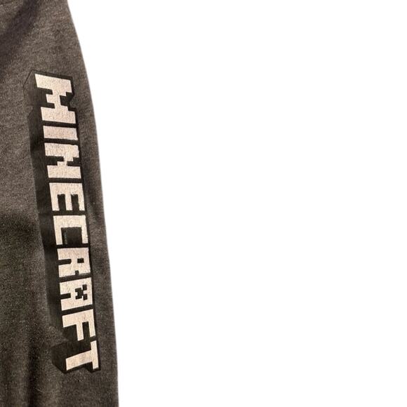 Designed by J!nx Gray Minecraft Jogger Sweatpants - Boys Size XL - Picture 2 of 4